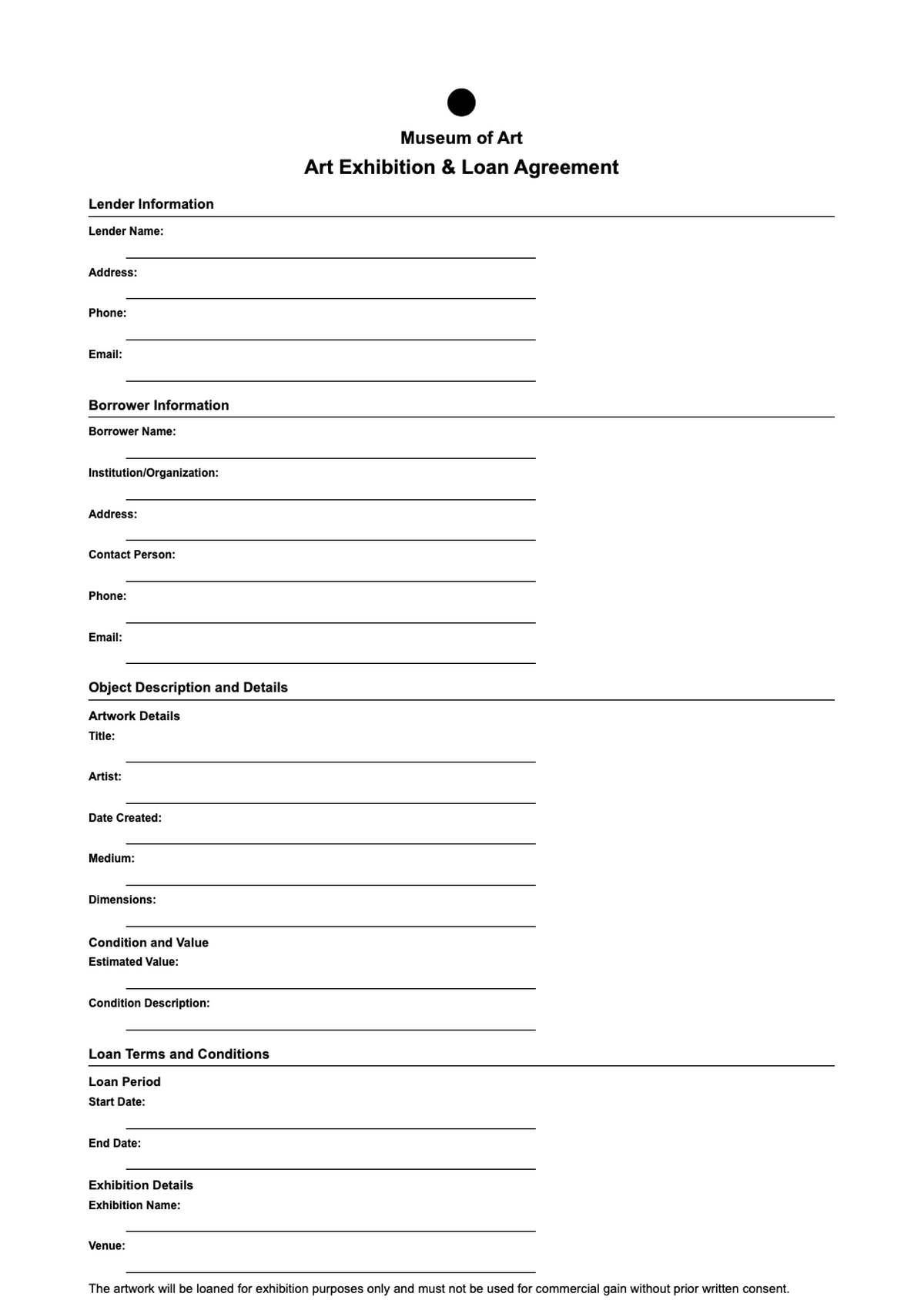 Formal art exhibition and loan agreement document from University of California Santa Barbara_variant_1
